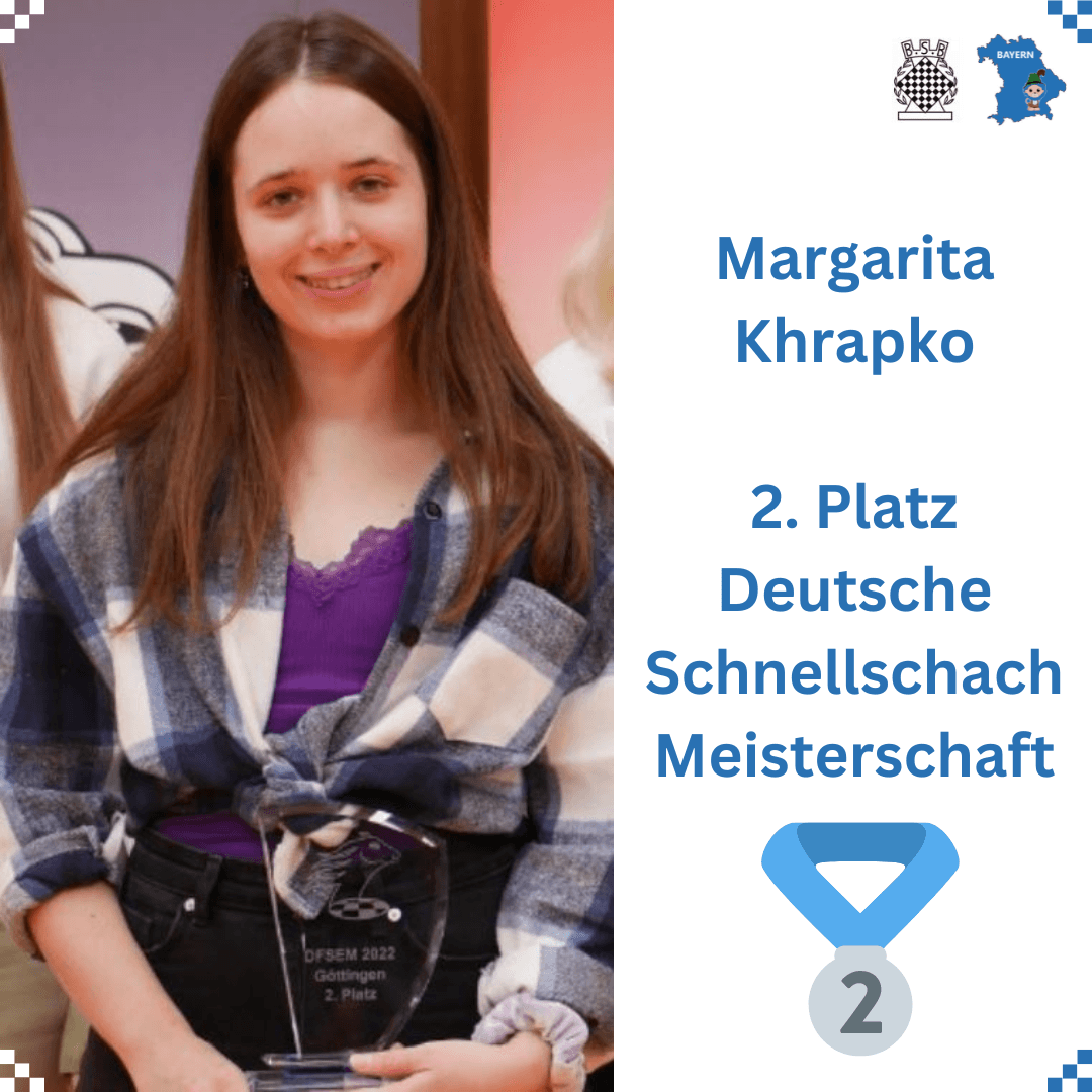 Silber für Margarita Khrapko Bayerischer Schachbund e.V.